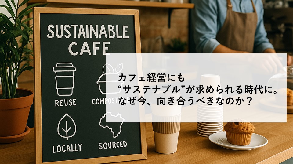 カフェ経営にも“サステナブル”が求められる時代に|なぜ今、向き合うべきなのか?